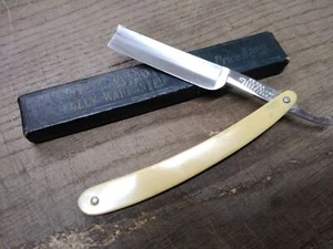 Vtg Antique Extra Hollow Ground Straight Razor Sheffield Nice With Box! - Picture 1 of 11