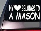 Mason My Heart Belons Aufkleber *G534* 8" Vinyl Illuminaten Ziegel Quadrat Templer