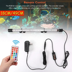 Underwater LED Aquarium Lights Submersible Air Bubble RGB Light for Fish Tank - Picture 1 of 12