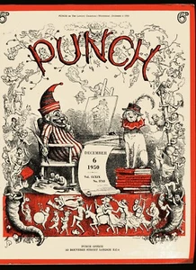 PUNCH or The London Charivari Vintage Magazin 6. Dezember 1950 Cartoon Illustrationen - Bild 1 von 1