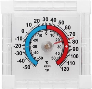 3'' New Premium Window Thermometer Outdoor Waterproof Upgraded Accuracy - Picture 1 of 8