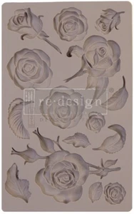Prima Marketing Re-Design Mould 5"X8"X8mm-Fragrant Roses - Picture 1 of 1