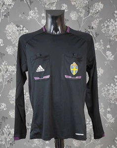 ADIDAS SWEDISH FOOTBALL ASSOCIATION SvFF REFEREE SHIRT. SIZE L - Picture 1 of 4