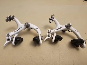 Vintage Dia-Compe Alpha II Brakeset...Road Bike...Bicycle...Brakes...White.Rare - Picture 1 of 5