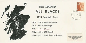 6.11.79 - Glasgow, Schottland v Neuseeland All Blacks 1979 Gedenkbrief - Bild 1 von 1