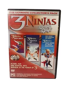 3 Ninjas Trilogy 1 2 3 (DVD) Action Comedy Family Sports Martial Arts R4 VGC - Picture 1 of 10