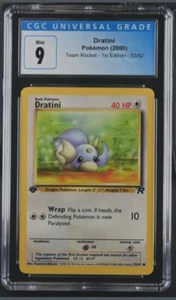 2000 Pokemon Dratini 053/082 Team Rocket 1. Edition CGC 9 - Bild 1 von 1