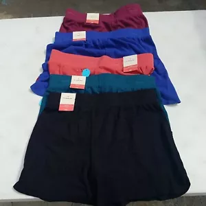 St Johns Bay pantaloncini da donna attivi vita elastica tasche alte S M L XL XXL - Foto 1 di 14