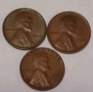Vintage 1940 PDS Lincoln Wheat Glossy AU Brown Cents-Nice Eye Appeal Free Post - Picture 1 of 7