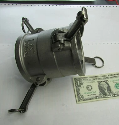 New 3" Stainless Cam & Groove Coupling, Double Female 316 SS Camlock 300DD-SS - Image 1 of 4