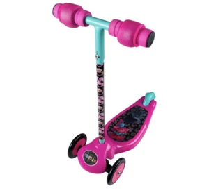 PlayWheels Trolls 3-Wheel Kick Scooter Blue Pink Squishy Grips - NEW IN BOX - Picture 1 of 6