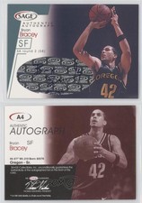 2001 Sage Auto Platinum /50 Bryan Bracey #A4 Auto