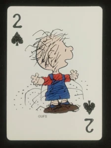 Hoyle Peanuts 50 Celebration Playing Card Pig-Pen 2 Spades - Picture 1 of 2