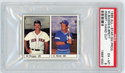 George Brett 1985 All Star Game Program HC GEORGE BRETT/WADE BOGGS RC RARE PSA 6 - Image 1 of 2
