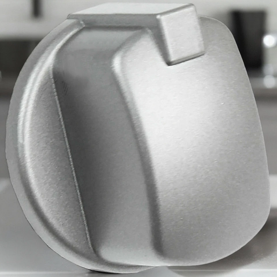 Steuerknopf für INDESIT Backofenkocher Herd Edelstahl Grill Schalter Messgerät silber