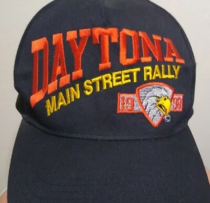 Vintage Daytona Bike Week '98 Main Street Rally Snapback Hat Black Biker Cap - Picture 1 of 5
