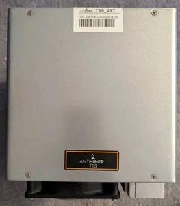 BITMAIN ANTMINER T15 21TH BTC/BCH 110v or 240v MSK FW 1234w BUILT IN PSU - Picture 1 of 7
