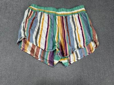 Pantalones Cortos KAVU Mujer Medianos Multicolor Rayas Algodón Medianos Foto 1 de 4