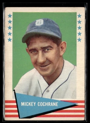 1961 Fleer Baseball Greats Mickey Cockrane EX Set Break #15 Foto 1 de 2