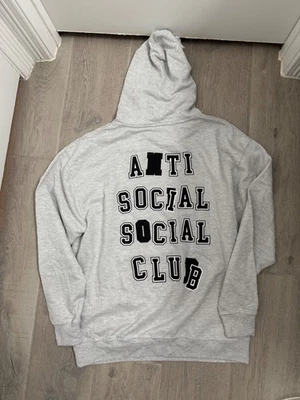 Anti Social Social Club Gray Hoodie Sweatshirt Men's Size XL Excellent - Image 1 of 4