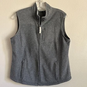 Orvis Vest Womens Medium Gray Fleece Casual Hiking Travel Pockets - Picture 1 of 7