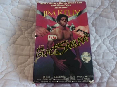 BLACK SAMURAI VHS MOLD BIG BOX JIM KELLY AL ADAMSON 70'S MARTIAL ARTS ACTION - Image 1 of 4