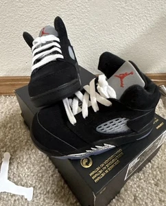 Air Jordan 5 Retro OG Toddler 'Black Metallic Reimagined' HF3977-001 7C TD - Picture 1 of 5