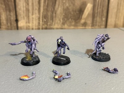 A26046 WARHAMMER FANTASY 40K CHAOS DAEMONS METAL HORRORS OOP 3 PACK TZEENTCH - Image 1 of 4