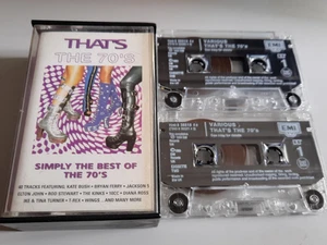 VARIOUS ARTISTS -THAT'S THE 70'S - DOUBLE CASSETTE TAPE ALBUM 1994 - Picture 1 of 1
