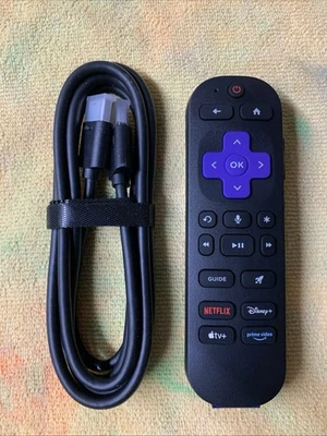 Roku Rechargeable Voice Remote With HDMI Cable! - Image 1 of 2