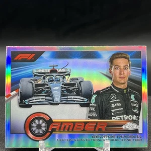 George Russell CAM-GRI Camber 2023 Topps Chrome F1 Card - Picture 1 of 2