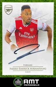 2019 Futera Pierre-Emerick Aubameyang Masters ON CARD Auto #MAA01 Arsenal - Picture 1 of 3