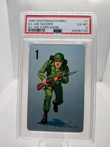 1965 WHITMAN HASBRO CARD GAME PSA 6 USA SOLDIER #1 VINTAGE GI JOE - Picture 1 of 3