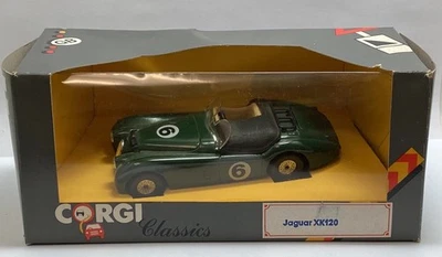 Corgi Classics Jaguar XK120 C370/1 Green Die Cast Model Car - Image 1 of 4