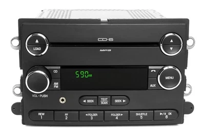 Ford Taurus Mercury Sable 2008-2009 receptor AM FM 6 CD Mp3 con auxiliar 8G1T-18C815-JC Foto 1 de 4