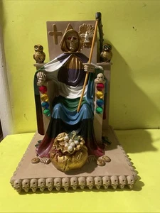 Vintage Santa Muerte Sentada Saint Of Death - Bild 1 von 7