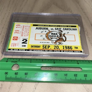 20/09/1986 Auburn Vs East Carolina College Football Biglietto Stub - Frank Thomas - Foto 1 di 9