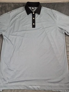 FootJoy FJ Golf Polo Shirt Mens XL Geometric Print Mana Tour Performance Golf - Picture 1 of 10
