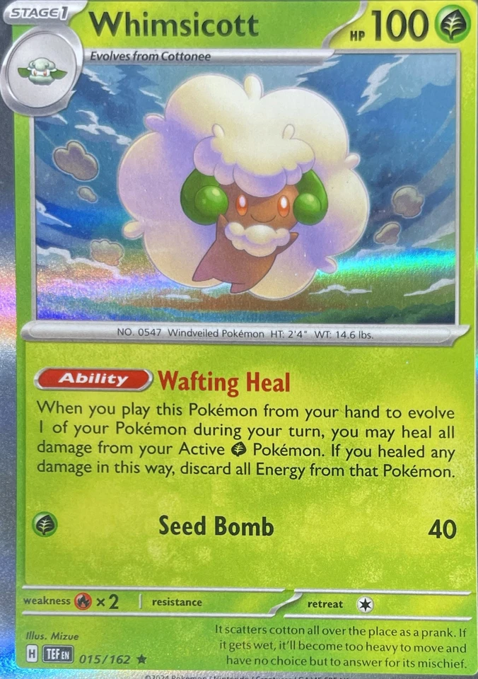 Whimsicott Rare SV05: Temporal Forces 015/162 NM - Image 1 of 1