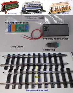 G Scale Auto-Reverse for a Bachmann Trolley & Point to Point Layout - Picture 1 of 8