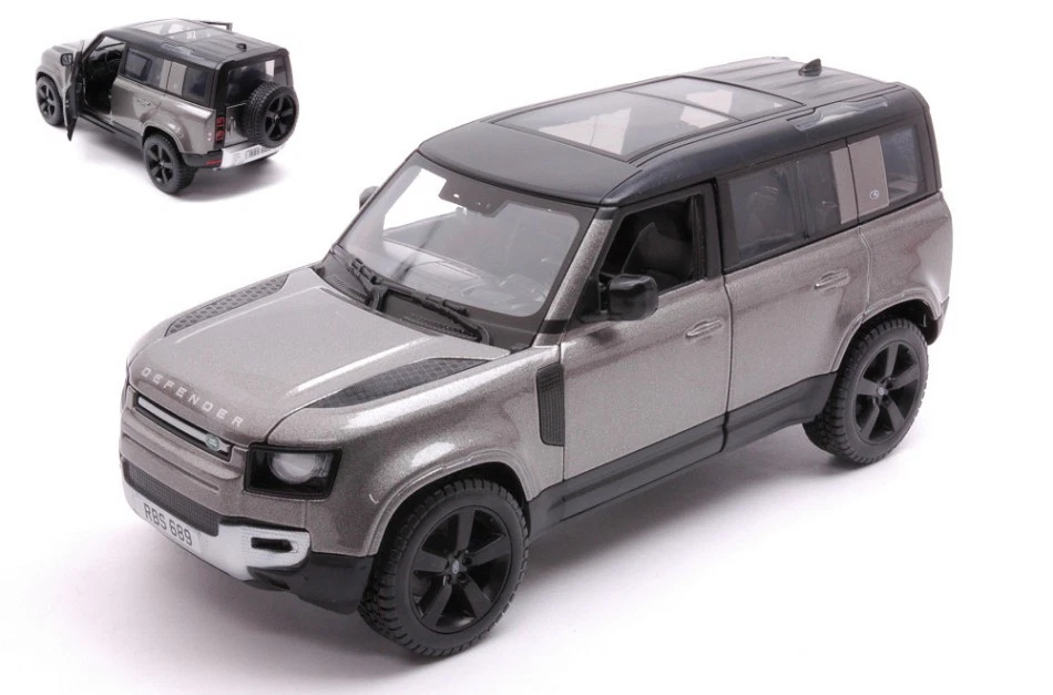 BBURAGO BU21101GM LAND ROVER DEFENDER 110 2022 GUN METAL 1:24 Modellino - Immagine 1 di 1