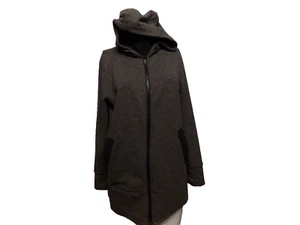 Athleta Full Zip Hoodie Jacke Damen Kutte grau sportlich Stretch Small TOP - Bild 1 von 4