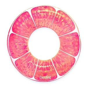 Pink Grapefruit Glitter Pool Float by Coconut Float – Giant Inflatable Raft –... - Picture 1 of 9