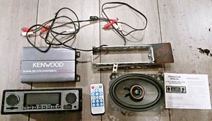 RADIO KIT SS-5513 BLUETOOTH MP3 + REMOTE + KENWOOD 400w AMP + KICKER SPEAKER HOT - Picture 1 of 7