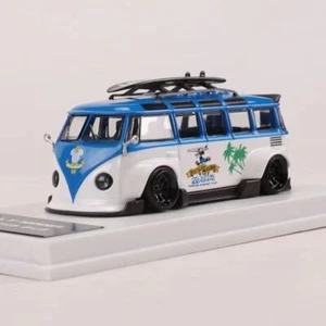 VOLKSWAGEN T1 VW BUS VAN MICKEY WITH SURFBOARDS 1/64 DIECAST BY LMLF - Picture 1 of 6