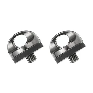 Soporte de tornillo para correa de cuello de cámara de 1/4", 2 tornillos para cámara con arandela, plata oscura - Imagen 1 de 3