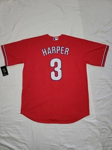 New Men's Bryce Harper Philadelphia Phillies Player Jersey Size XL - Picture 1 of 11
