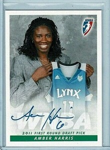 AMBER HARRIS 2011 Rittenhouse WNBA "On-Card" Auto Card 🏀 MINNESOTA LYNX