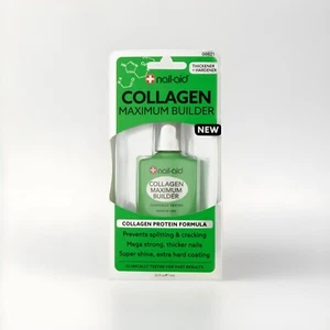NAIL-AID Collagen Maximum Builder, Clear 0.55 Fl oz, Thickener/Hardener FreeShip - Picture 1 of 2