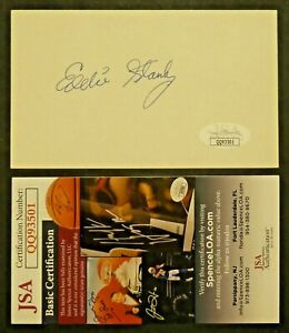  Eddie Stanky 1915-1999 Signed 3x5 Baseball Index Card with JSA COA